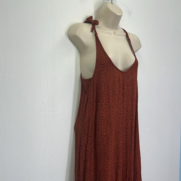 ELK The Label - Jorum Cheetah Tie At Shoulder Flowy Sleeveless Jumpsuit Size 2 - Picture 3 of 13